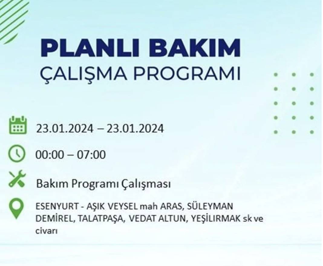 İstanbul karanlığa gömülecek! 22 ilçede saatlerce elektrik gelmeyecek! Hangi ilçelerde elektrik kesintisi var? 30